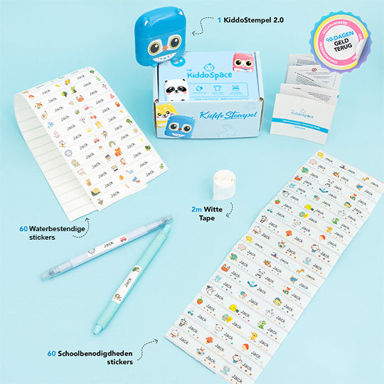 KiddoStempel 2.0 - Complete stempelset