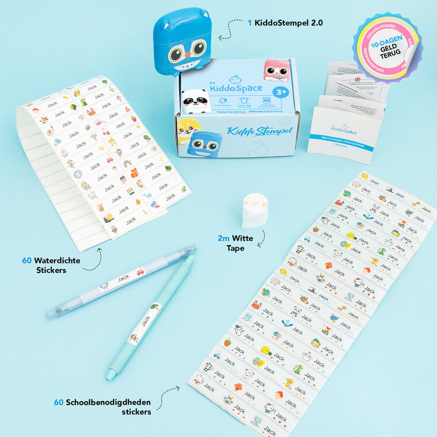 KiddoStempel 2.0 - Complete stempelset