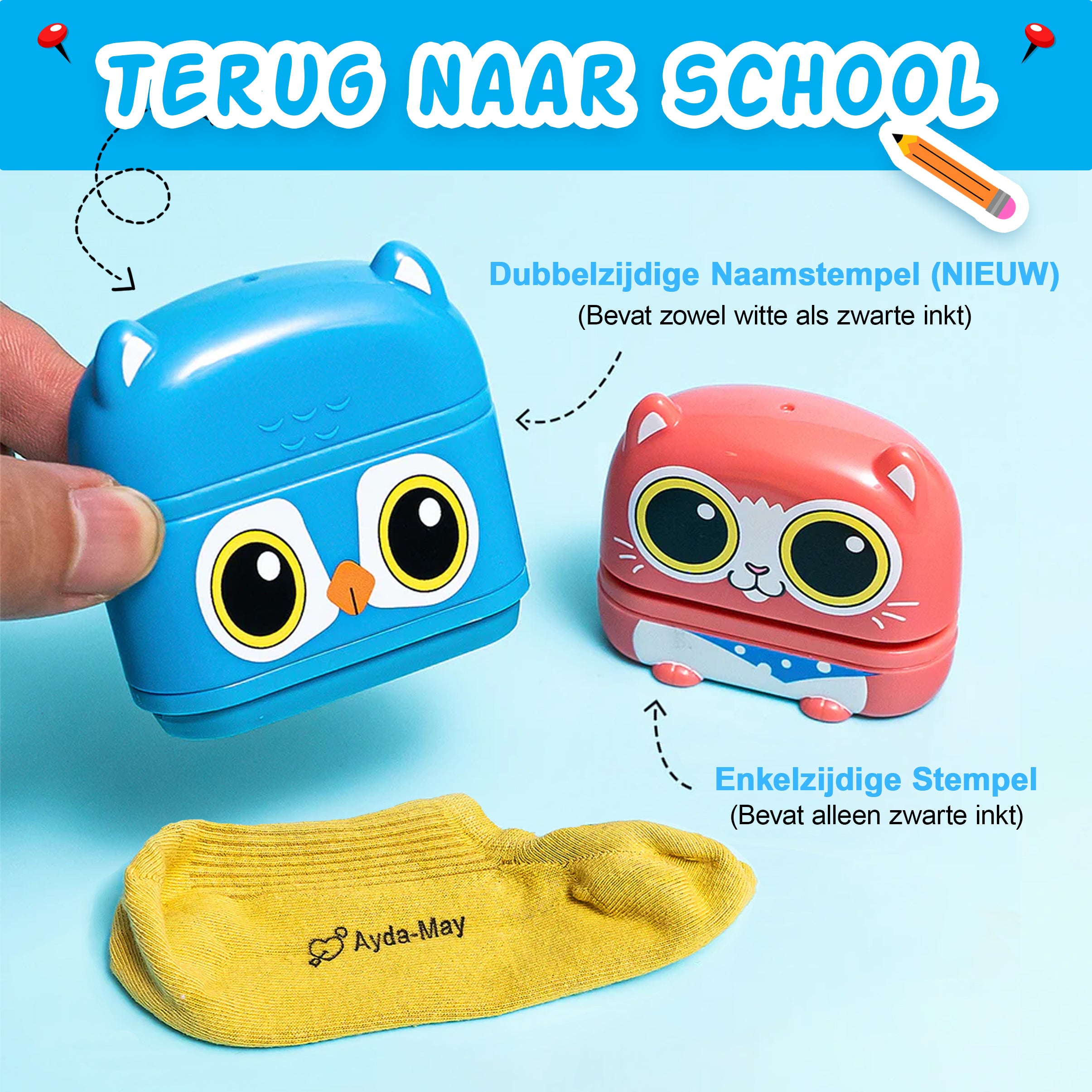 KiddoStempel - Aangepaste Naamstempel