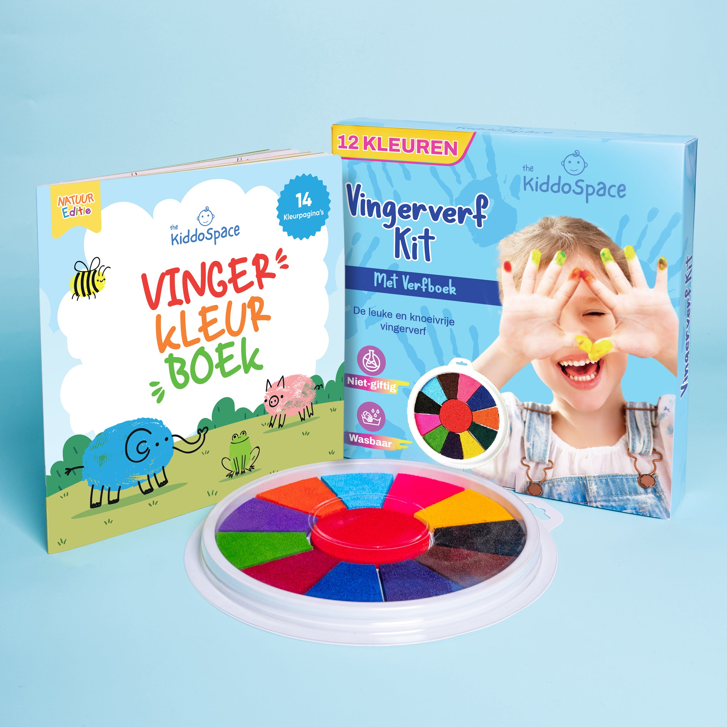 KiddoSpace Vingerverf Set