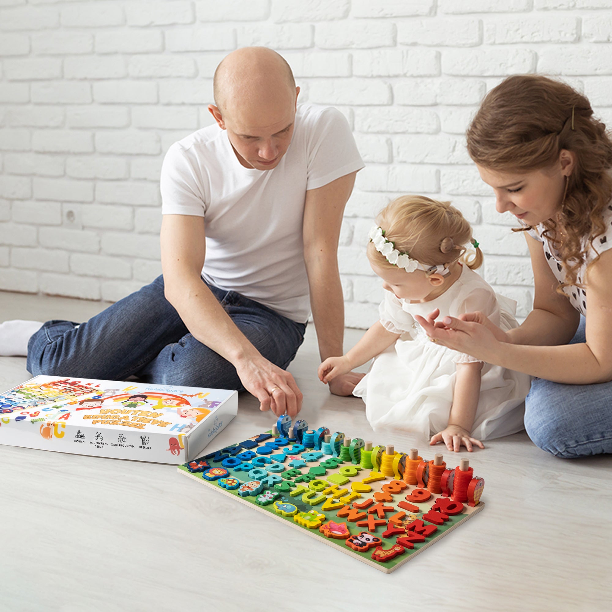 KiddoSpace™ - Houten Montessori Puzzel